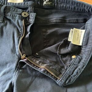 AG jeans. Black. Skinny. Midrise. 30R Sells for $159